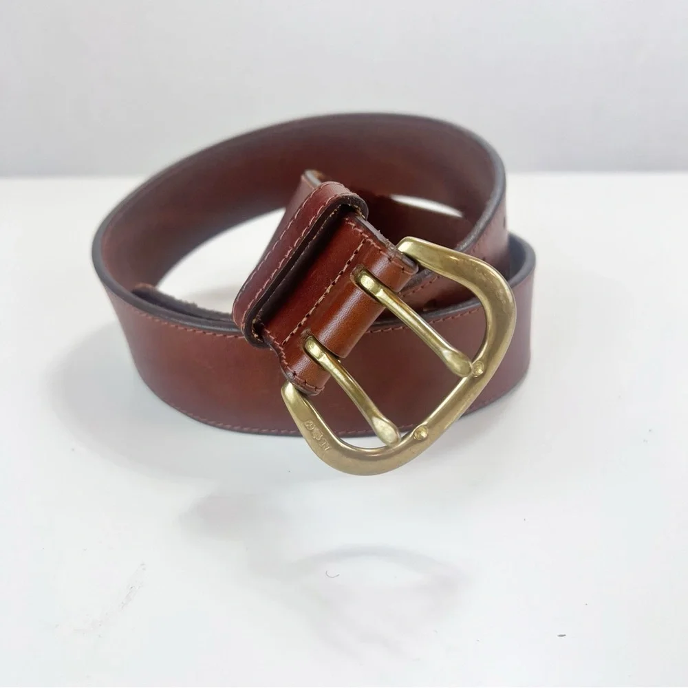 Ralph Lauren Leather Belt Vintage RL 67 Collection Medium